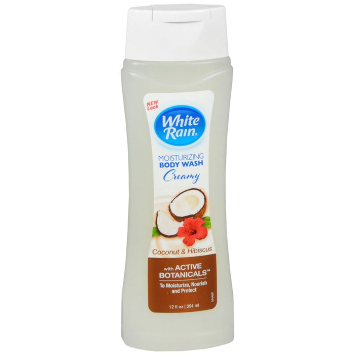 White Rain Body Wash, Coconut & Hibiscus Scent, 12 oz