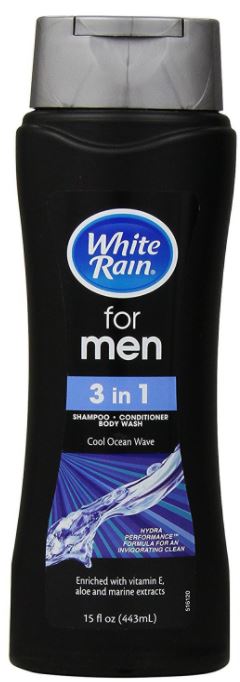 White Rain For Men 3-in-1 Wash, Cool Ocean Wave , 12 oz