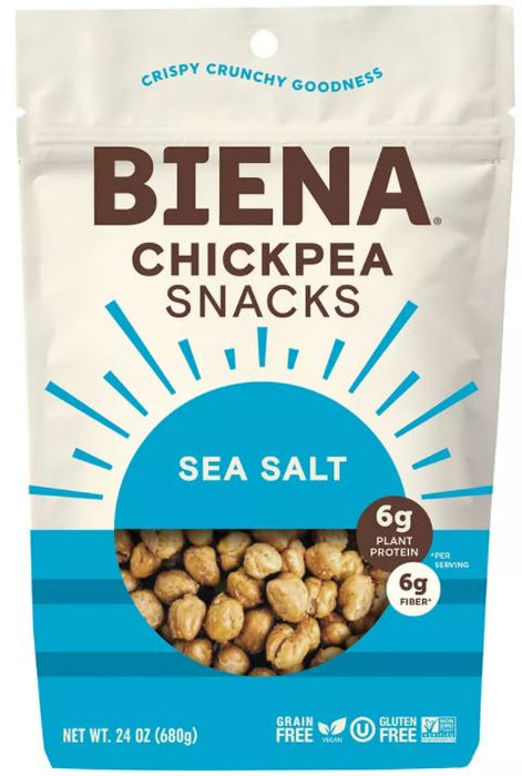 Biena Sea Salt Chickpea Snacks, 24 oz