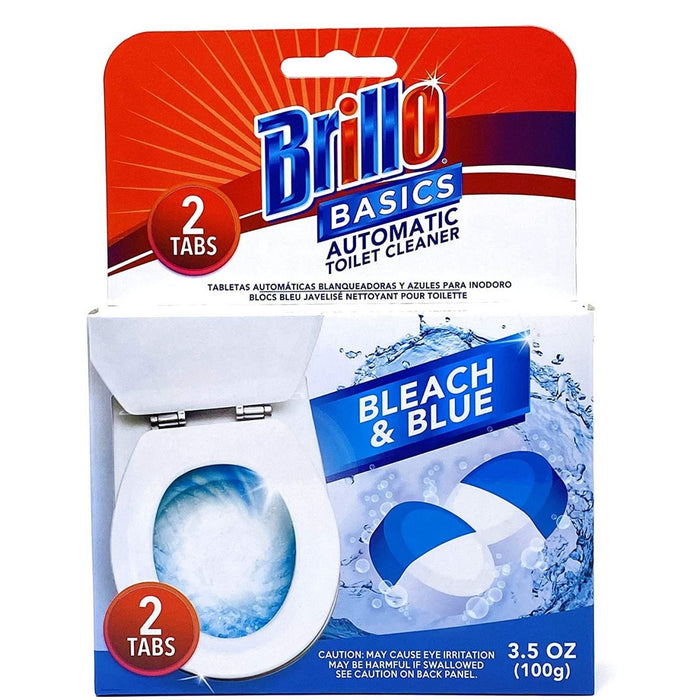 Brillo Basics Bleach & Blue Automatic Toilet Cleaner Tablets , 2 ct