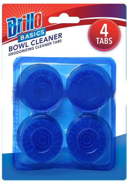 Brillo Basics Toilet Bowl Cleaner Tabs, 4 ct