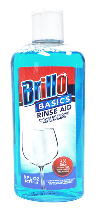 Brillo Basics Dishwasher Detergent Rinse Aid , 8 oz