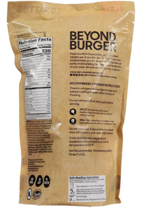 Beyond Meat Plant-Based Beyond Burger Patties , 10 ct