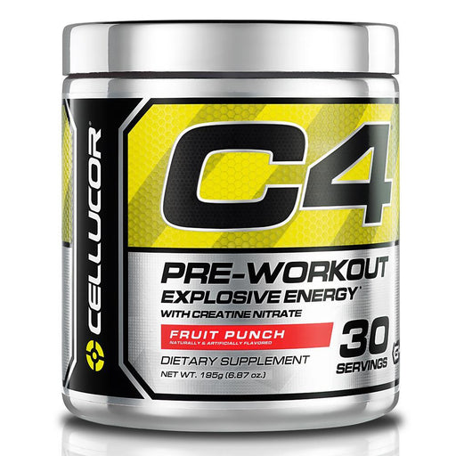 Cellucors C4 Pre-Workout Explosive Energy, Fruit Punch, 195 gr