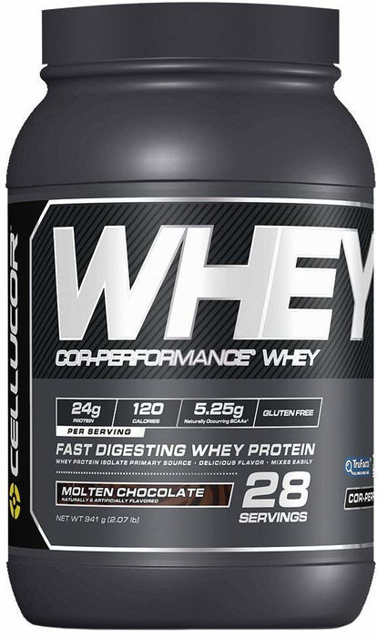 Cellucor Whey Protein Isolate Post Workout Recovery Drink, Molten Chocolate, 2 lb