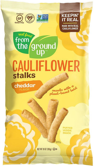 Real Food From The Ground Up Cauliflower Cheddar Stalks, 283 gr