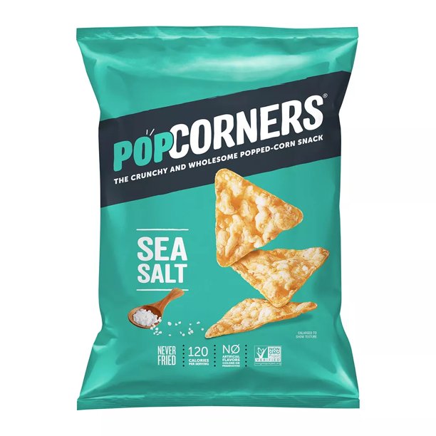 Popcorners Sea Salt Popped Corn Chips Snacks , 18 oz