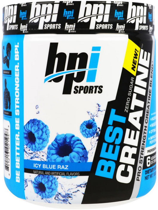 BPI Sport Best Pro Strength Creatine Blend, Icy Blue Raz, 300 gr