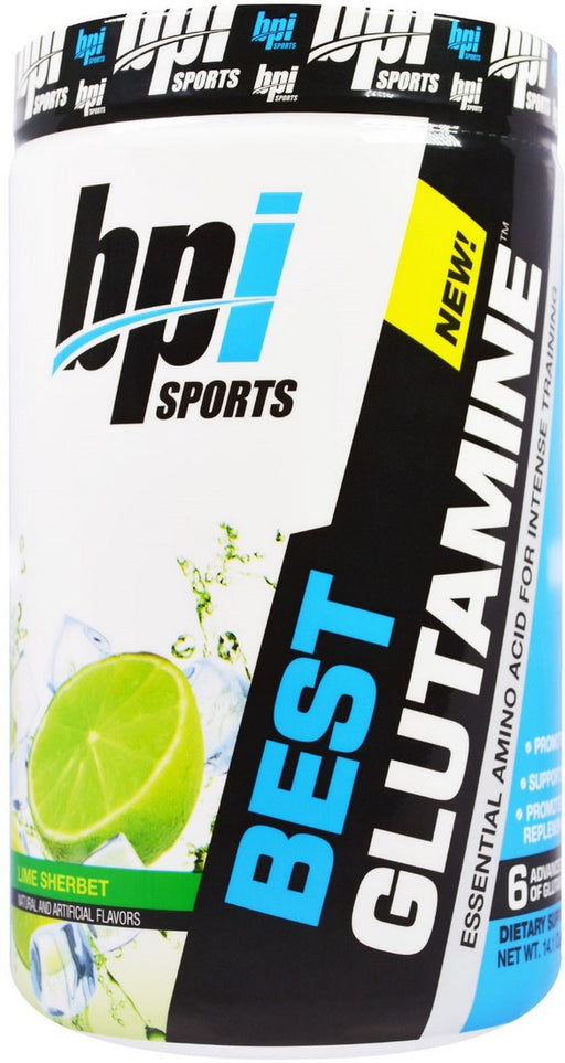 BPI Sports Best Glutamine Essential Amino Acid for intense Training, Lime Sherbet, 400 gr