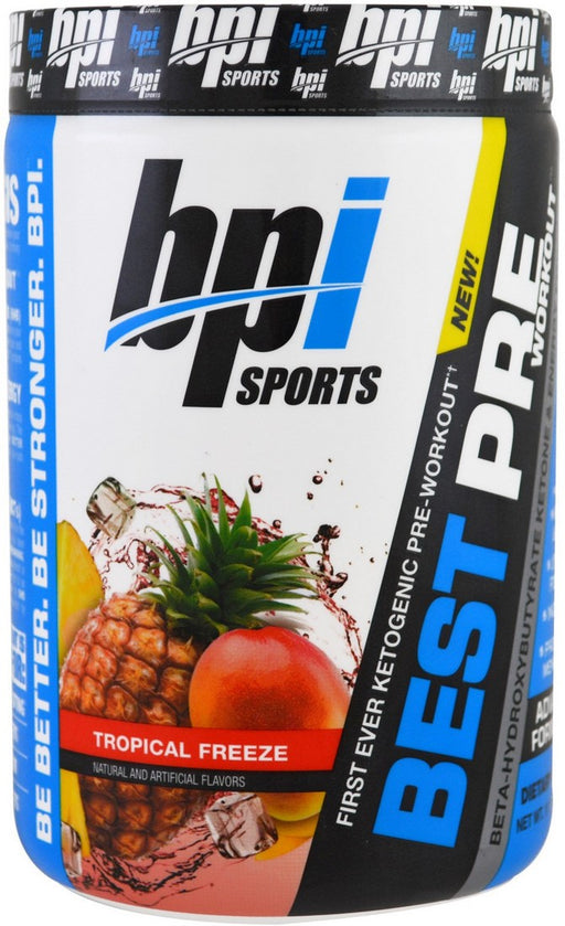 BPI Sports Best Ketogenic Pre-Workout, Tropical Freeze, 315 gr