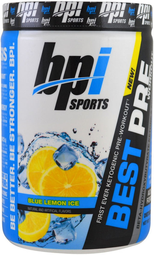 BPI Sports Best Ketogenic Pre-Workout, Blue Lemon Ice, 315 gr