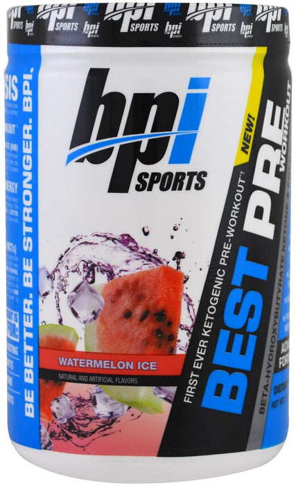 BPI Sports Best Ketogenic Pre-Workout, Watermelon Ice, 315 gr