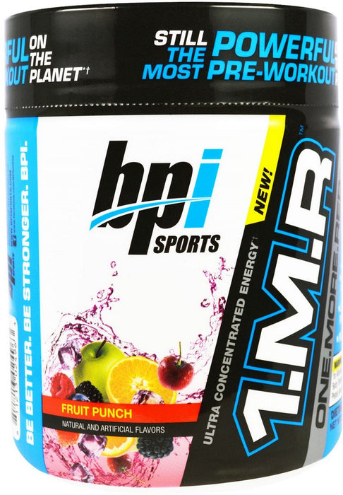 BPI Sports 1.M.R. One More Rep Pre-Workout, Fruit Punch, 240 gr