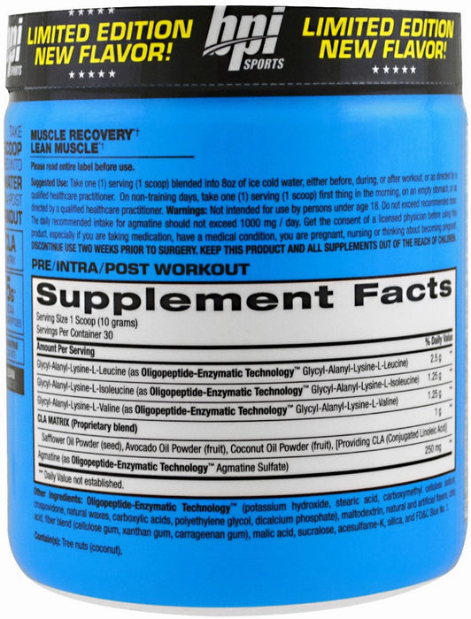 BPI Sports Best BCAA Peptide Linked Branched Chain Aminos, Rainbow Ice , 300 gr