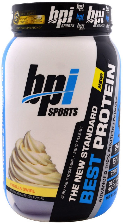 BPI Sports, Best Protein Advanced 100% Protein Formula, Vanilla Swirl, 2 lbs