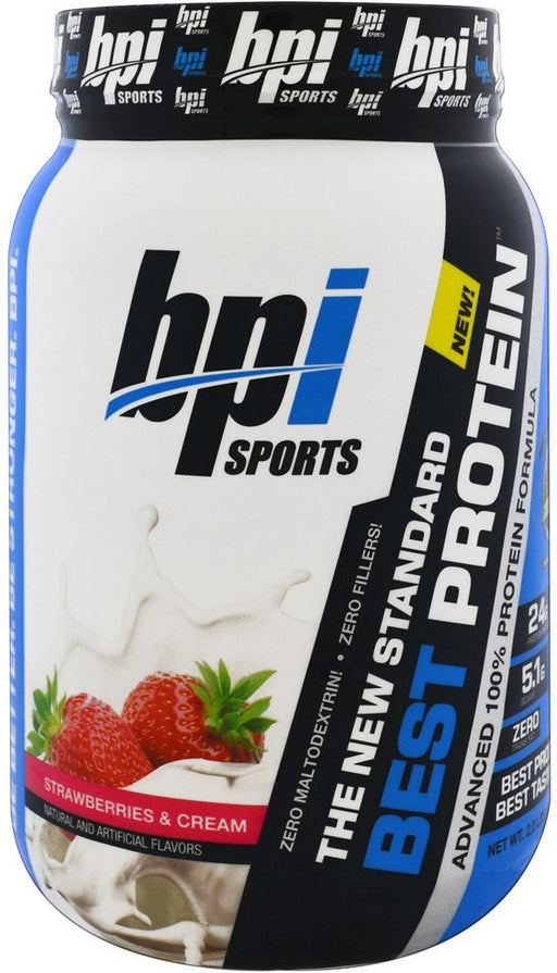 BPI Sports, Best Protein Advanced 100% Protein Formula, Strawberries & Cream, 2 lbs