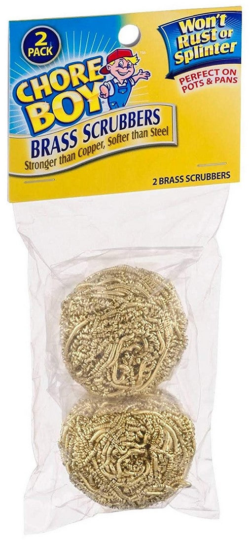 Chore Boy Brass Scrubbers, 2 ct