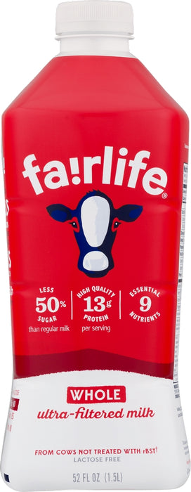 Fairlife Whole Milk, Ultra-Filtered, 52 oz