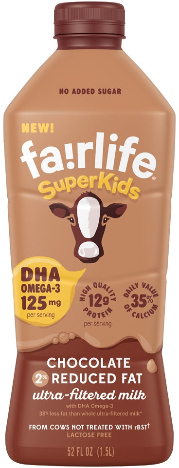 Fairlife SuperKids 2% Reduced Fat Ultra-Filtered Chocolate Milk, 52 oz