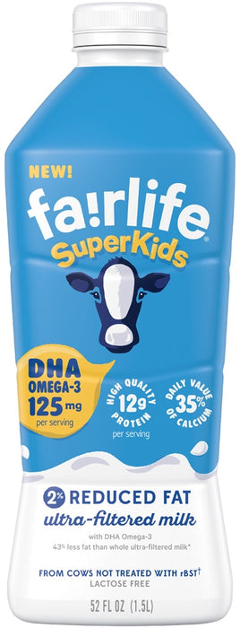 Fairlife SuperKids 2% Reduced Fat Ultra-Filtered Milk, 52 oz