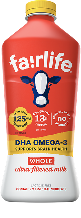 Fairlife Omega-3 Whole Ultra-Filtered Milk , 52 oz