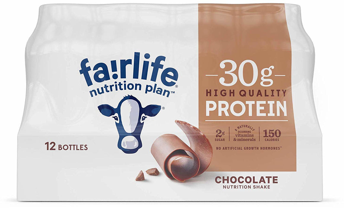 Fairlife Nutrition Plan High Protein Shake, Chocolate, 12 x 11.5 oz