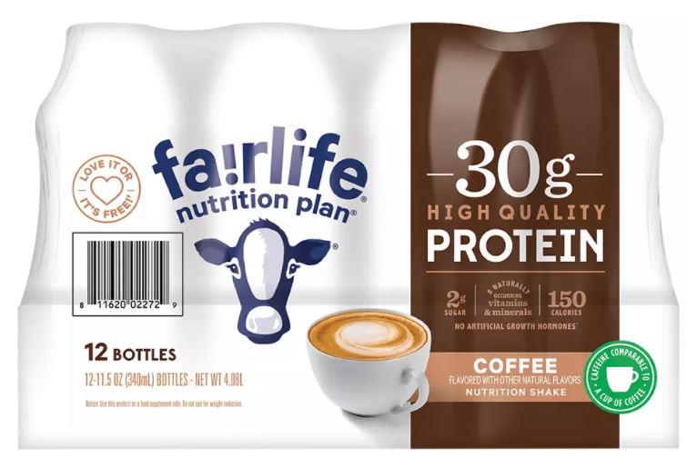 Fairlife Nutrition Plan High Protein Coffee Shake, 12-Pack, 12 x 11.5 oz