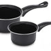 Brentwood 2-Piece Carbon Steel Sauce Pan Set, Black, Model #BSP-1620