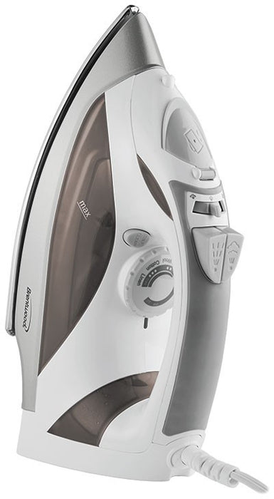 Brentwood Steam Iron with Auto Shut-Off, White, Model #MPI-90W