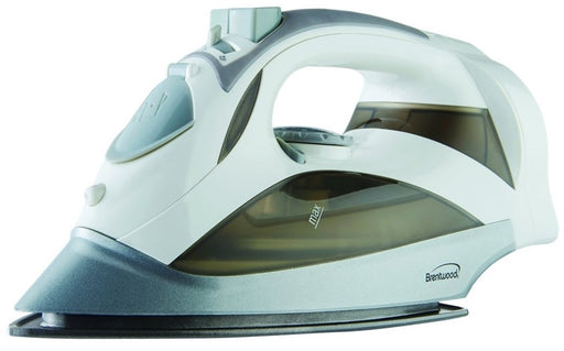 Brentwood Steam Iron, White, 1200 W