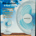 Brentwood Kool Zone White Clip Desk Fan, 6 inch, Model # F-621W