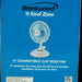 Brentwood Kool Zone White Clip Desk Fan, 6 inch, Model # F-621W