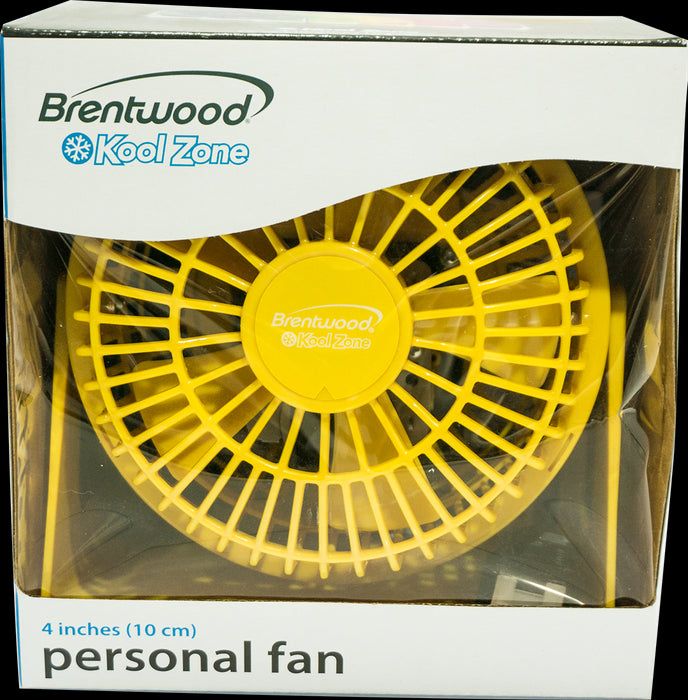 Brentwood Kool Zone Personal Fan, 4 inch, 