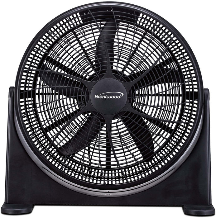 Brentwood Kool Zone High-Velocity Power Fan, 20 inches, 3 speeds, 