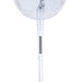 Brentwood Kool Zone White Stand Fan, 16 inch, 3 speeds, 