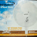 Brentwood Kool Zone White Stand Fan, 16 inch, 3 speeds, 