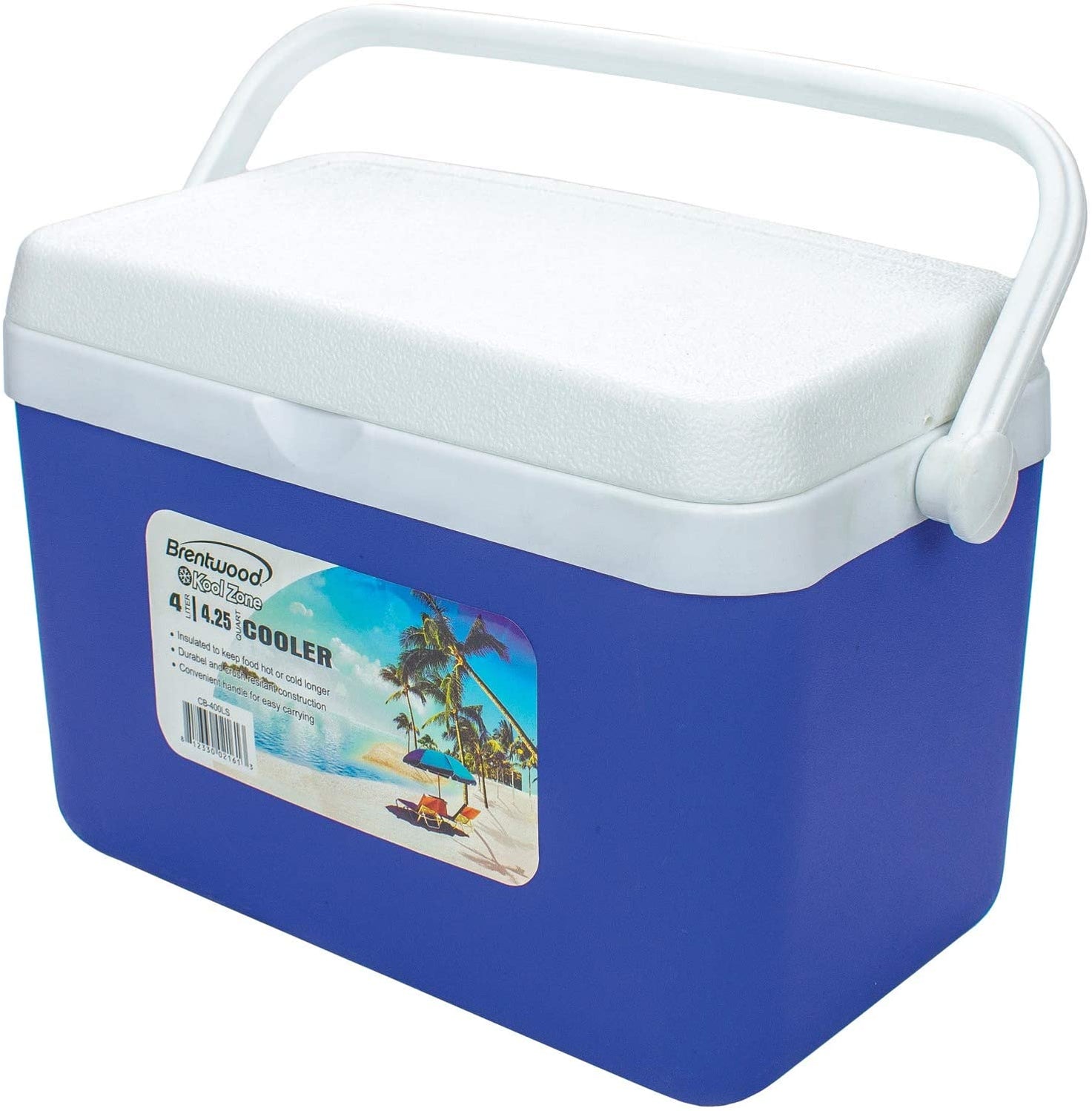 Brentwood Quart Kool Cooler Box With Handle , 4 L — Goisco.com