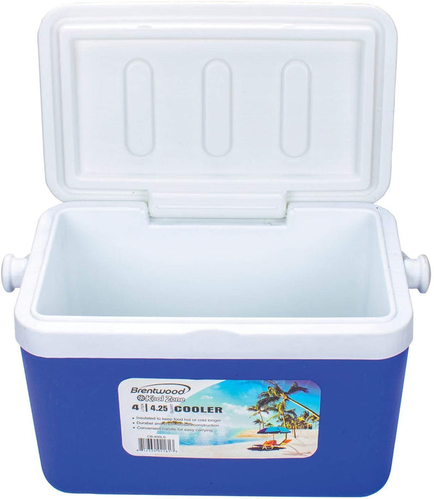 Brentwood Quart Kool Cooler Box With Handle , 4 L