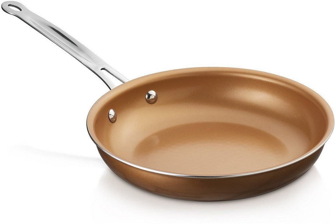 Brentwood 11.5 inch (30 cm) Non-Stick Induction Copper Pan, Model #BFP-330C