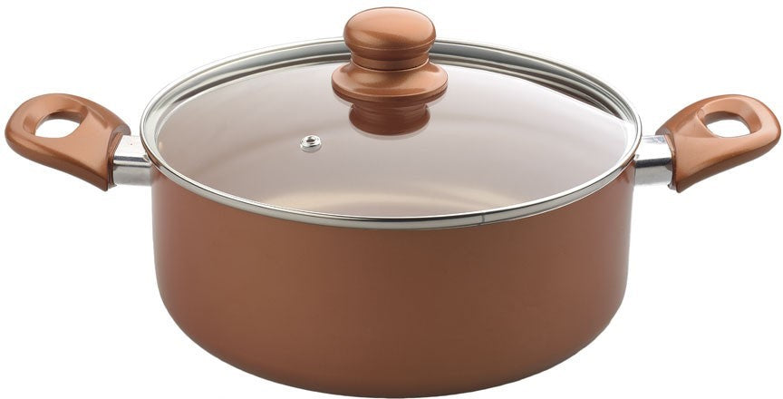 Brentwood 7-Piece Non-Stick Copper Cookware Set, Model #BPS-107C 