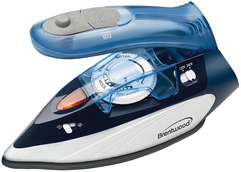 Brentwood 800-Watt Dual Voltage Non-Stick Iron With Steam, 1 pc