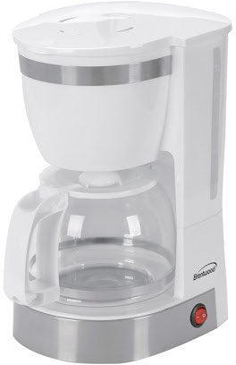 Brentwood 12-Cup Coffee Maker, White, 800 W