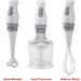 Brentwood Hand Blender Food Processor, White, Model#: HB-38W