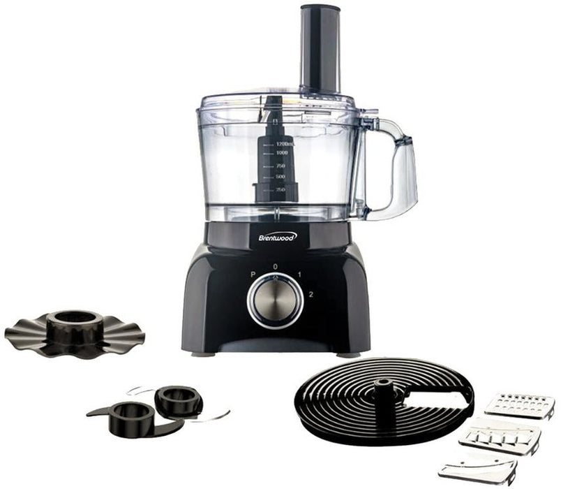 Brentwood 5-Cup Food Processor, Black, Model#: FP-585BK