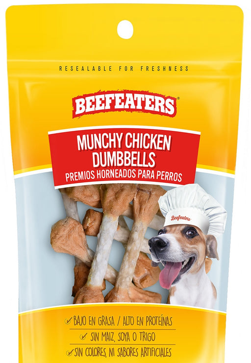 Beefeaters Munchy Chicken Dumbbells Dog Treats, 369 gr