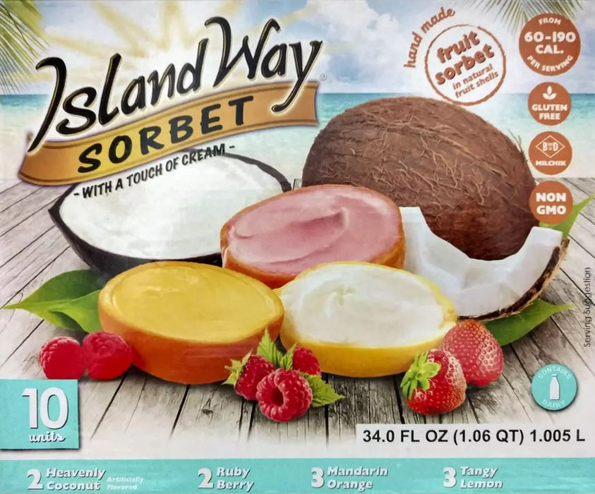 Island Way Sorbet, Variety Pack , 10 ct