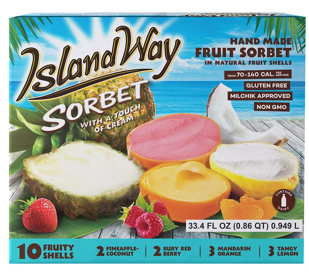 Island Way Sorbet Fruity Shells, Variety Pack , 10 ct — Goisco.com