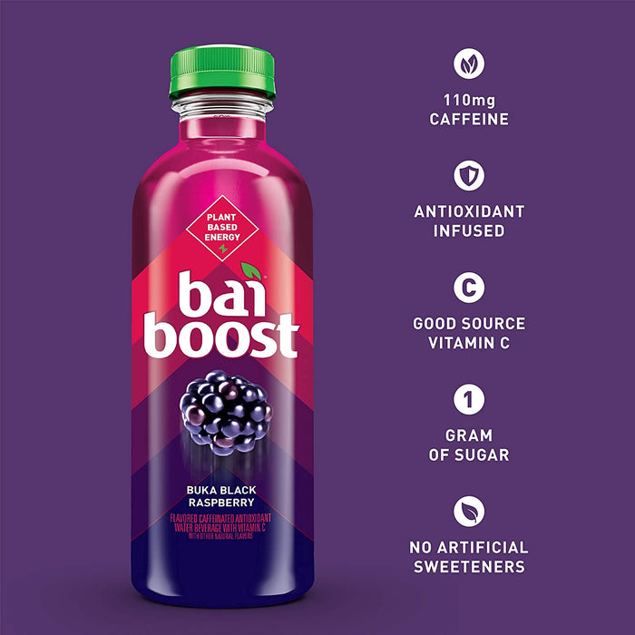 Bai Boost Buka Black Raspberry Antioxidant Infused Beverage, 18 oz