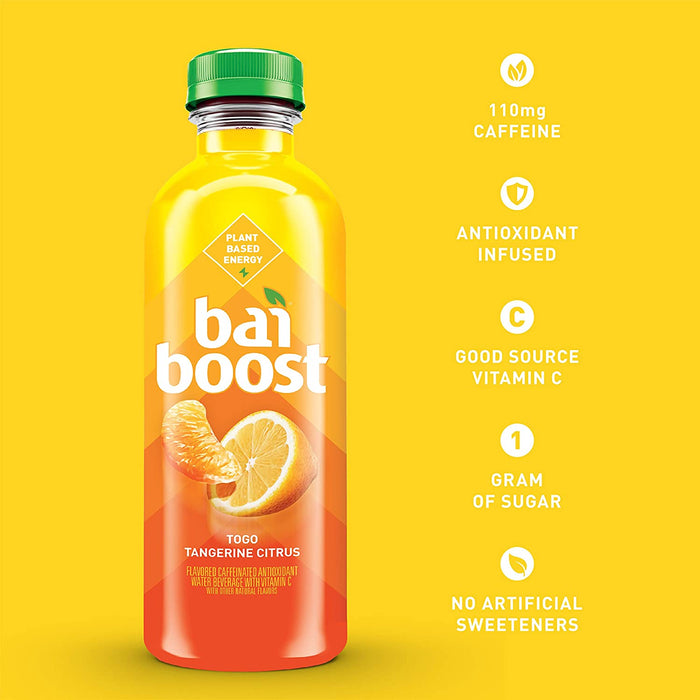 Bai Boost Togo Tangerine Citrus Antioxidant Infused Beverage, 18 oz