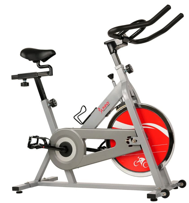 Chain Drive Indoor Cycling Trainer Exercise Bike, Silver, 1 pc